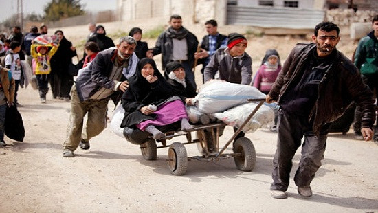  Cuộc tháo chạy khổng lồ đang diễn ra ở địa ngục Đông Ghouta