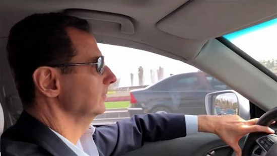 Tổng thống Syria tự lái xe tới chiến trường khốc liệt Đông Ghouta