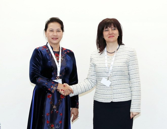 Các cuộc gặp gỡ bên lề IPU-138 của Chủ tịch QH Nguyễn Thị Kim Ngân