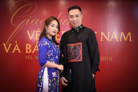 Vợ chồng Chí Anh sánh đôi tham dự sự kiện Vẻ đẹp Việt Nam 2018