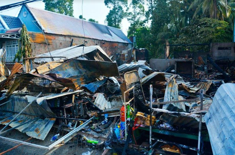 Kiên Giang: Cháy chợ thiệt hại hơn 1 tỷ đồng