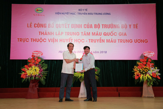Việt Nam thành lập Trung tâm Máu quốc gia