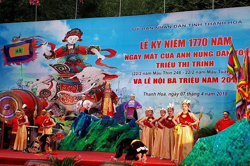 Hàng nghìn người dự Lễ hội tưởng nhớ 1770 năm ngày mất của Bà Triệu