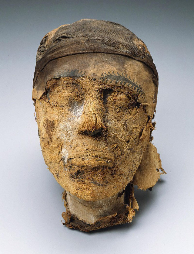 Đầu xác ướp 4.000 tuổi. Ảnh: NY Times