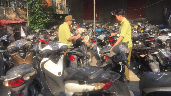 Nghệ An: Phát hiện bắt giữ hàng chục xe máy không giấy tờ