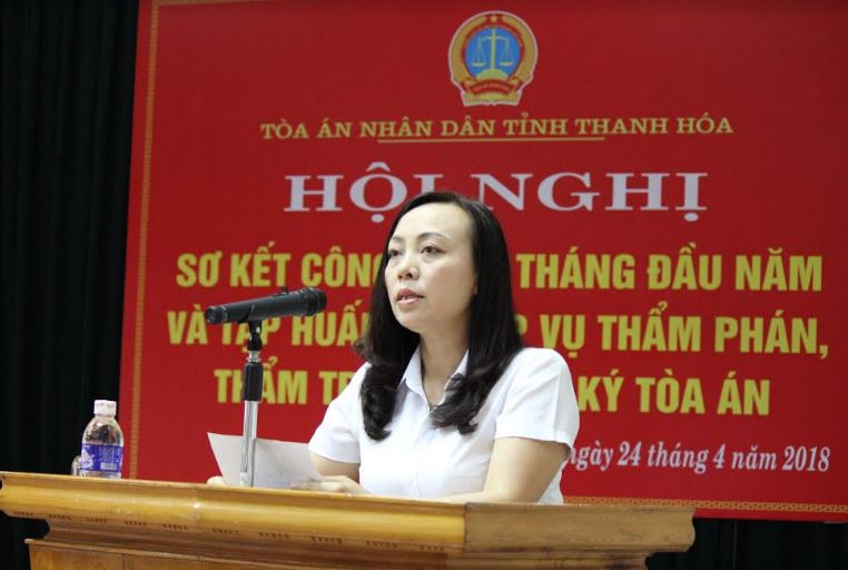 TAND tỉnh Thanh Hóa tổ chức hội nghị trực tuyến sơ kết công tác 6 tháng