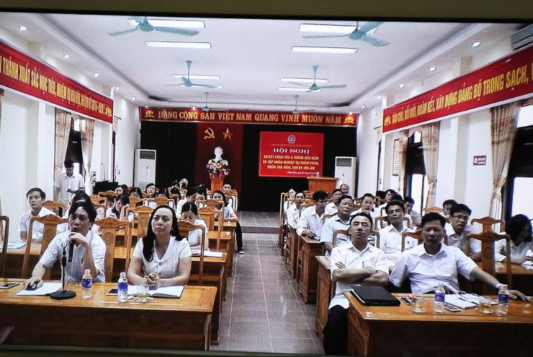 TAND tỉnh Thanh Hóa tổ chức hội nghị trực tuyến sơ kết công tác 6 tháng
