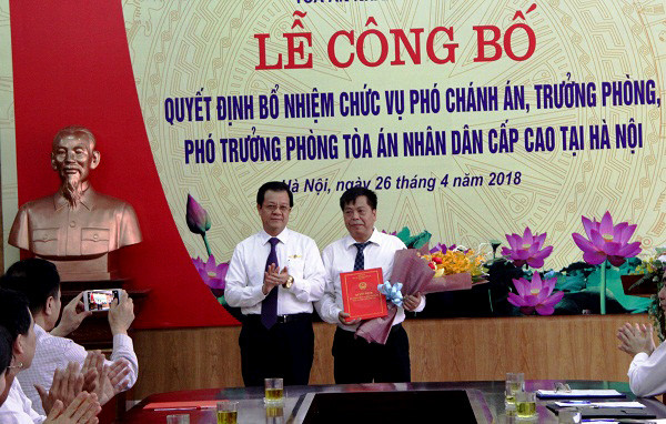 Bổ nhiệm Phó Chánh án và lãnh đạo cấp phòng TAND cấp cao tại Hà Nội