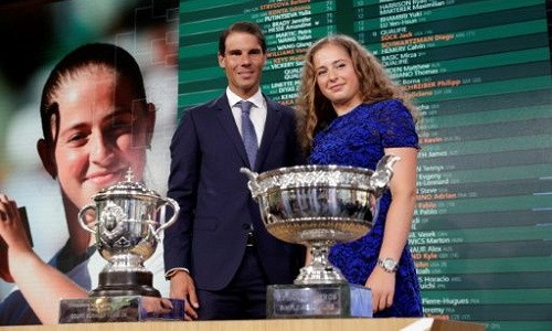 Nadal có lịch đấu thuận lợi trong khi Ostapenko có thể gặp Venus Williams ở vòng bốn. Ảnh: AFP.