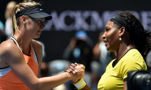 Sharapova có thể tái ngộ Serena ở vòng bốn. Ảnh: AFP.