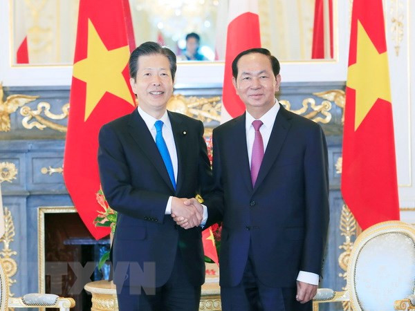 Chủ tịch Trần Đại Quang và các cuộc tiếp Chủ tịch Đảng Nhật Bản