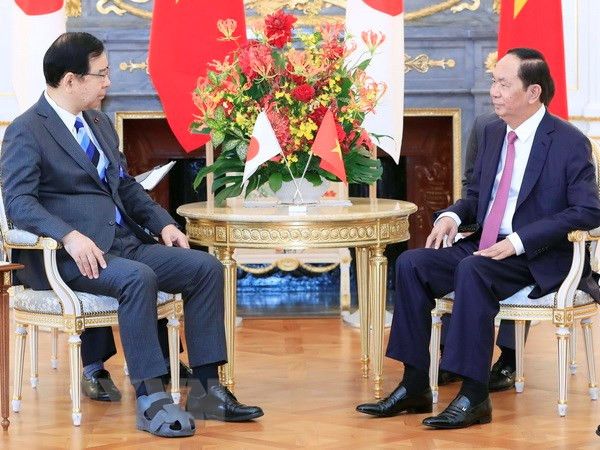 Chủ tịch Trần Đại Quang và các cuộc tiếp Chủ tịch Đảng Nhật Bản