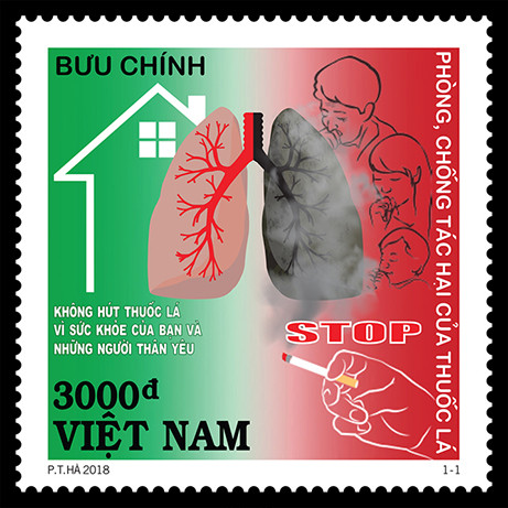 Phát hành đặc biệt bộ tem Phòng, chống tác hại của thuốc lá