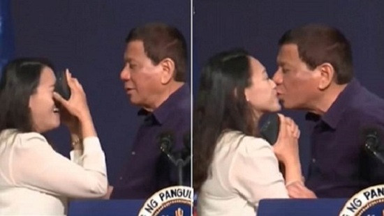 Tổng thống Philippines hứng chỉ trích gay gắt vì hôn môi nữ lao động ở Hàn Quốc 