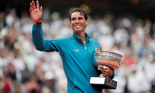 Nadal có lần thứ 11 vô địch Roland Garros. Ảnh: AP.