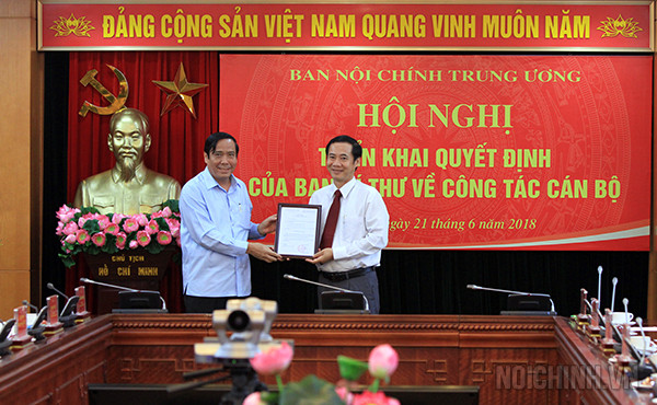 Đồng chí Nguyễn Thái Học giữ chức Phó Trưởng Ban Nội chính Trung ương