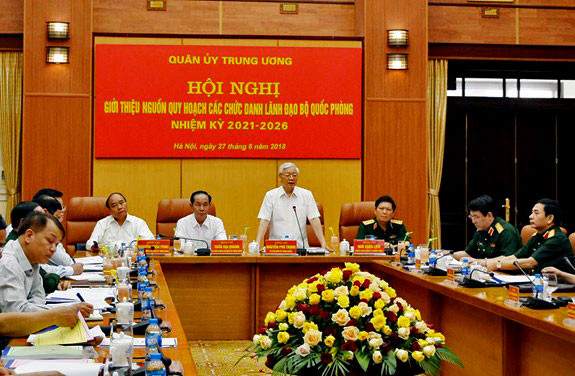Quân ủy Trung ương giới thiệu nguồn quy hoạch các chức danh lãnh đạo Bộ Quốc phòng