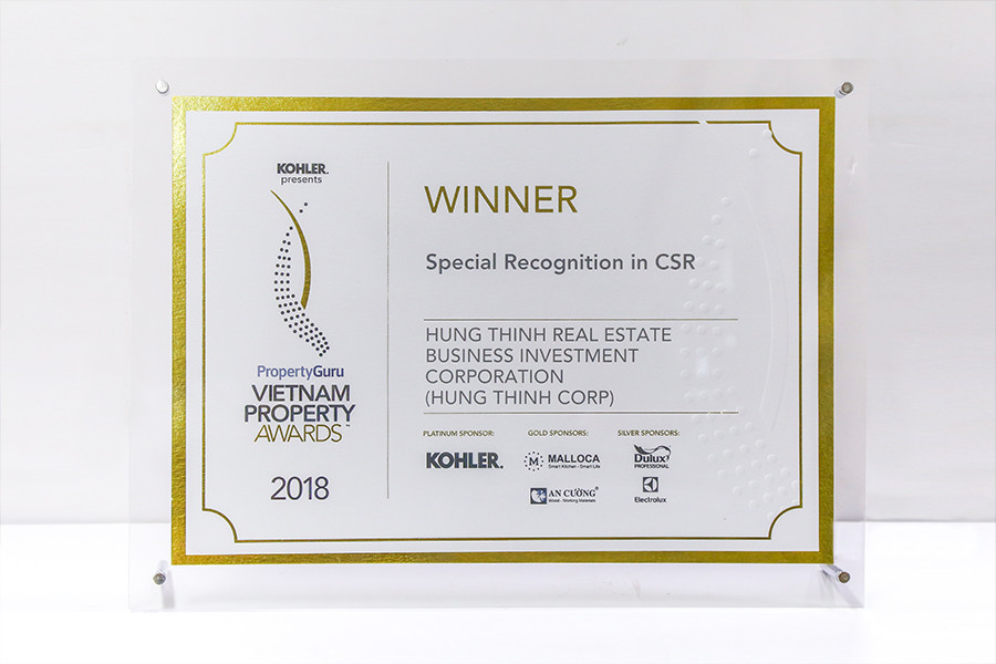 Hung Thinh Corp được vinh danh tại lễ trao giải Viet Nam Property Awards 2018
