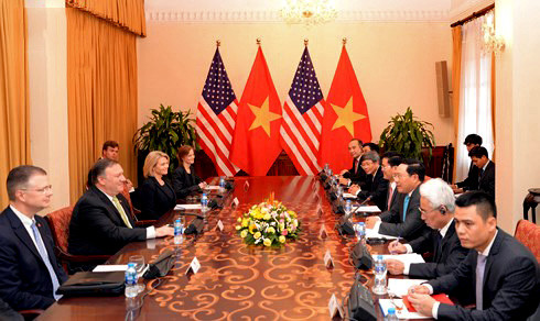 Phó Thủ tướng Phạm Bình Minh hội đàm với Ngoại trưởng Hoa Kỳ