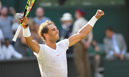 Nadal tiếp tục có một trận thắng dễ dàng tại Wimbledon 2018. Ảnh: Reuters.