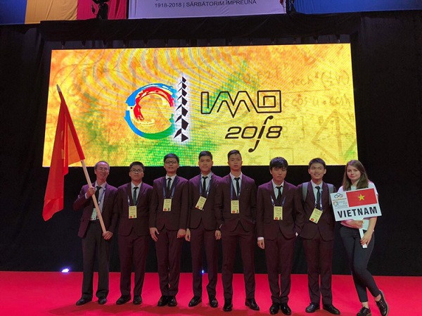 Việt Nam giành 6 huy chương tại Olympic Toán học quốc tế năm 2018