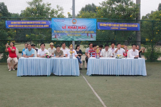 Công đoàn TAND tỉnh Bình Dương khai mạc giải bóng đá Cúp Công lý 2018