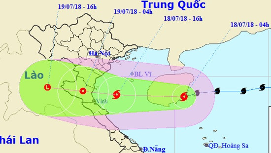 Bão số 3 ảnh hưởng trực tiếp các tỉnh ven biển Thái Bình-Hà Tĩnh