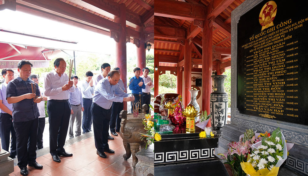 Thủ tướng dâng hương tại Khu di tích lịch sử Kim Liên và Truông Bồn