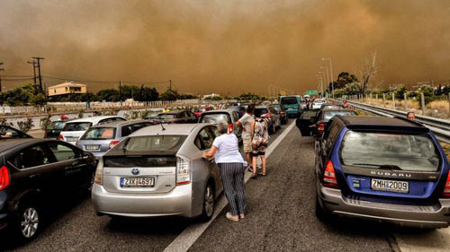 Cháy rừng ở Hy Lạp: 50 người chết trong biển lửa kinh hoàng