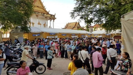 8 triệu người dân Campuchia tham gia tổng tuyển cử