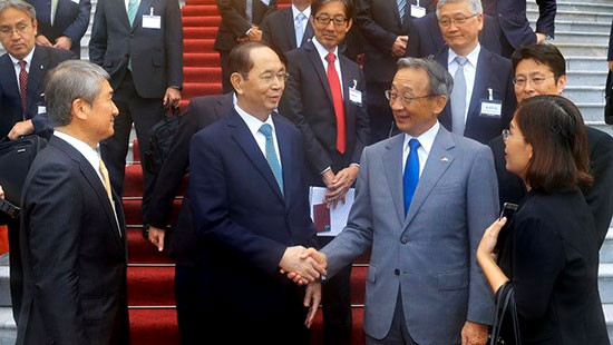 Chủ tịch nước Trần Đại Quang tiếp đoàn Ủy ban Kinh tế Nhật-Việt