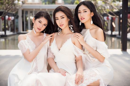 Top 3 Hoa hậu Việt Nam 2016 xinh đẹp, thướt tha giữa biển trời Đà Nẵng