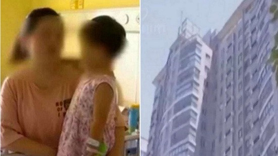 Bé gái Trung Quốc sống sót kỳ diệu sau khi rơi từ tầng 17