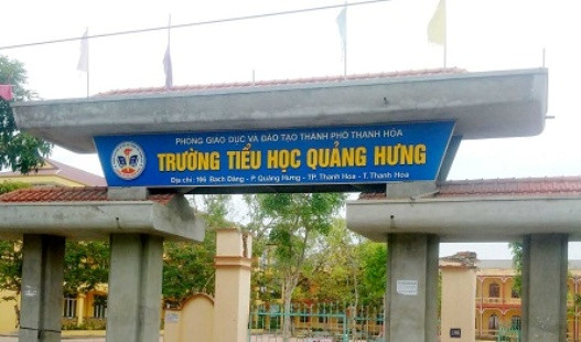 Thanh Hóa: Nhiều thiếu sót, tồn tại xảy ra ở Trường tiểu học Quảng Hưng
