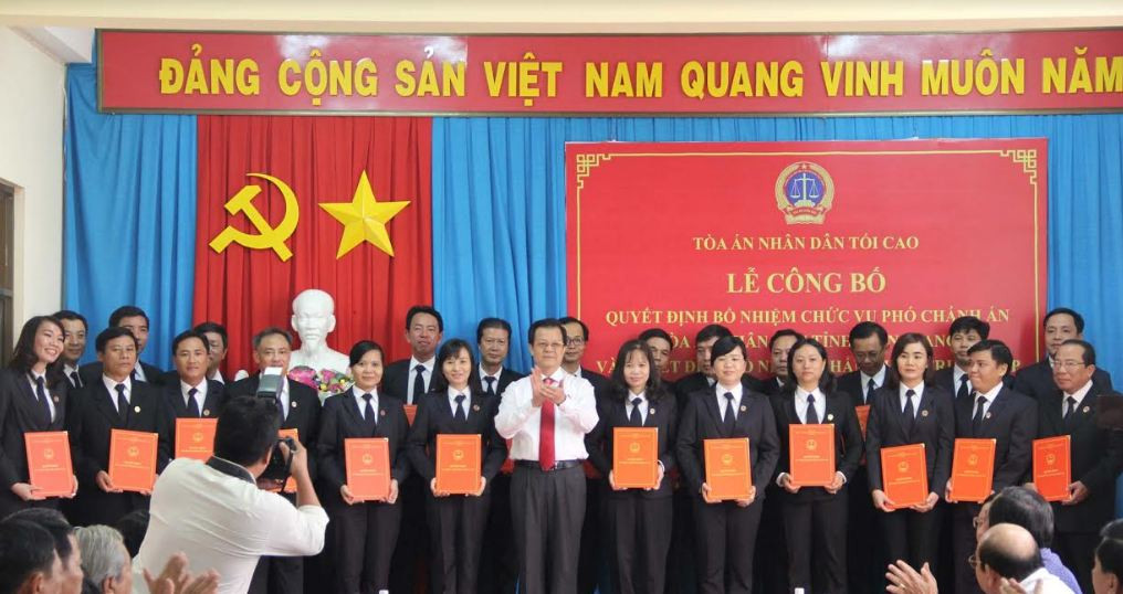 TAND tỉnh Kiên Giang: Bổ nhiệm chức vụ Phó Chánh án và chức danh Thẩm phán