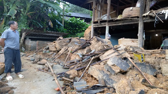 Mưa lớn gây lũ ống và sạt lở tại huyện Si Ma Cai, Lào Cai