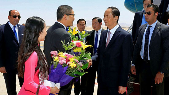 Chủ tịch nước Trần Đại Quang thăm cấp Nhà nước tới Cộng hòa Arab Ai Cập