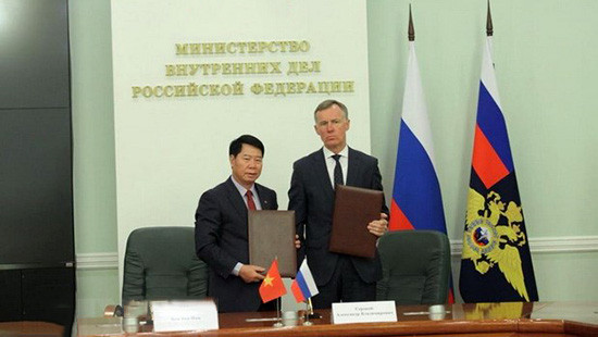 Tăng cường hợp tác giữa Bộ Công an Việt Nam và Bộ Nội vụ Nga