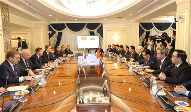 Tổng Bí thư Nguyễn Phú Trọng hội kiến; tiếp các nhà lãnh đạo Liên bang Nga