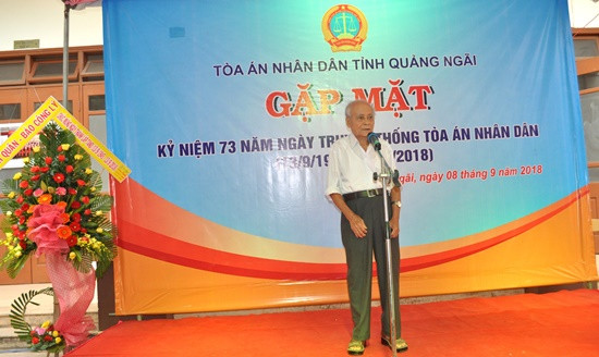 TAND tỉnh Quảng Ngãi gặp mặt kỷ niệm 73 năm ngày truyền thống TAND