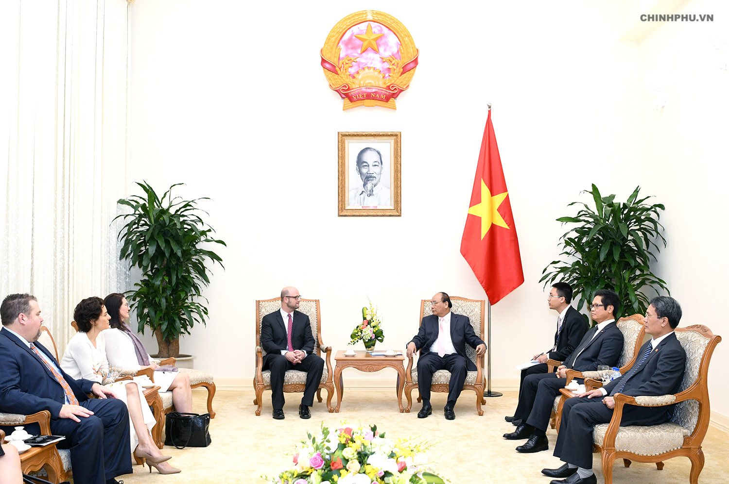 Thủ tướng Nguyễn Xuân Phúc tiếp đoàn doanh nghiệp Hoa Kỳ