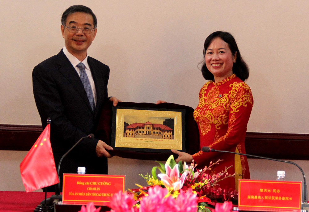 Đoàn TANDTC Trung Quốc thăm, làm việc với TAND Tp Hồ Chí Minh