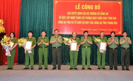 Sau sáp nhập, Công an tỉnh Thanh Hóa có 8 Phó Giám đốc 