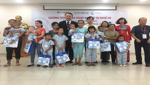 Phẫu thuật nụ cười miễn phí cho các em dị tật hàm mặt tại Nghệ An và Hà Tĩnh