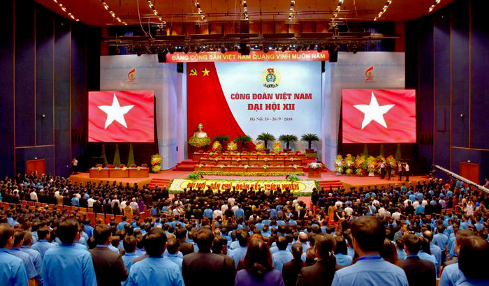 Phiên trọng thể Đại hội Công đoàn Việt Nam lần thứ XII