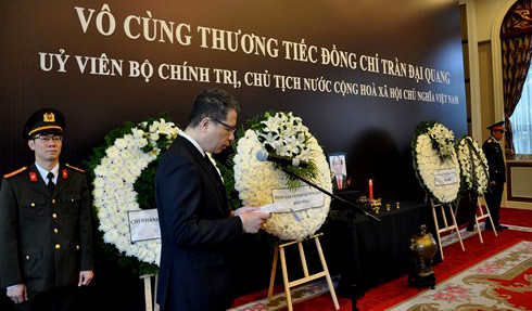 Lễ viếng và mở sổ tang Chủ tịch nước Trần Đại Quang tại LHQ và các Đại sứ quán