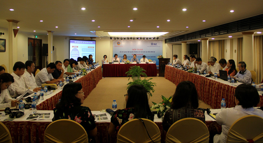 TANDTC tổ chức hội thảo về tập quán pháp