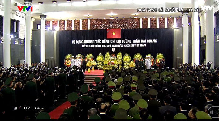 Trực tiếp Lễ truy điệu Chủ tịch nước Trần Đại Quang
