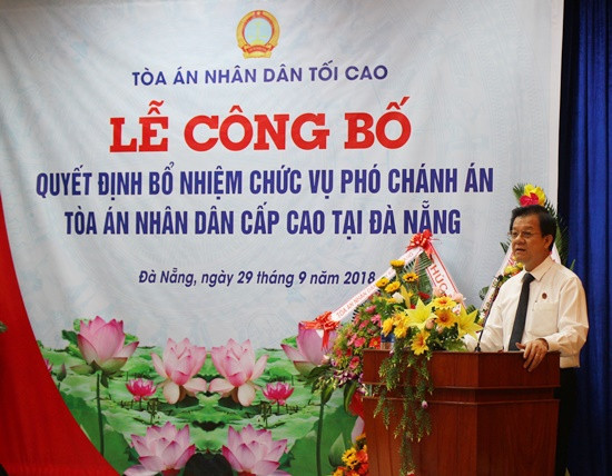 Bổ nhiệm Phó Chánh án TAND cấp cao tại Đà Nẵng