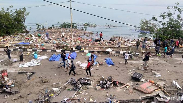 Chưa có thông tin người Việt thương vong trong vụ động đất - sóng thần ở Indonesia